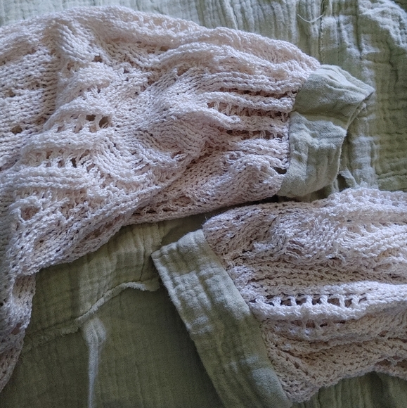 Sage oversized sweater sleeve button up size medium - Picture 5 of 10